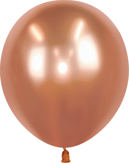Ненадутый розовое золото хром 30 см шар латексный