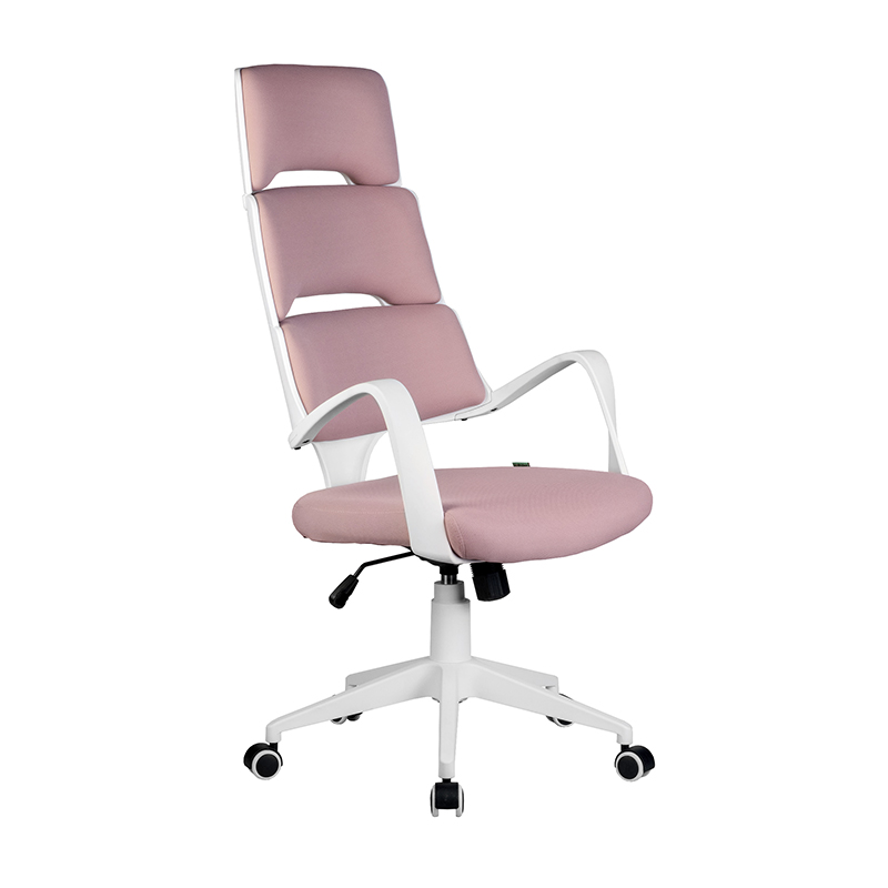 RC Sakura Кресло операторское (белый пластик, розовая ткань)
