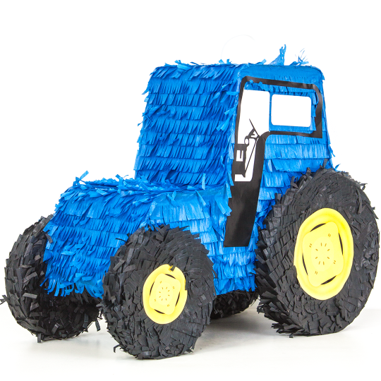 Трактор синий пиньята