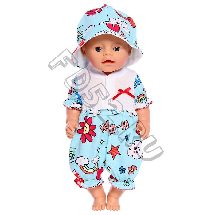 Одежда для кукол «Песочник со шляпкой», МИКС