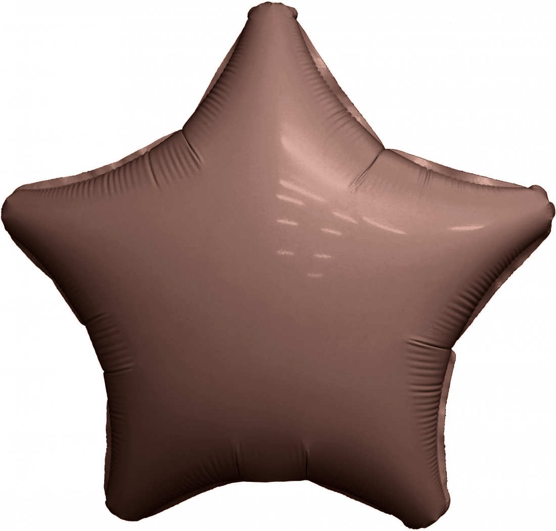 Звезда какао шар фольгированный с гелием