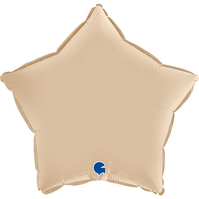 Звезда Ванильный крем шар фольгированный с гелием