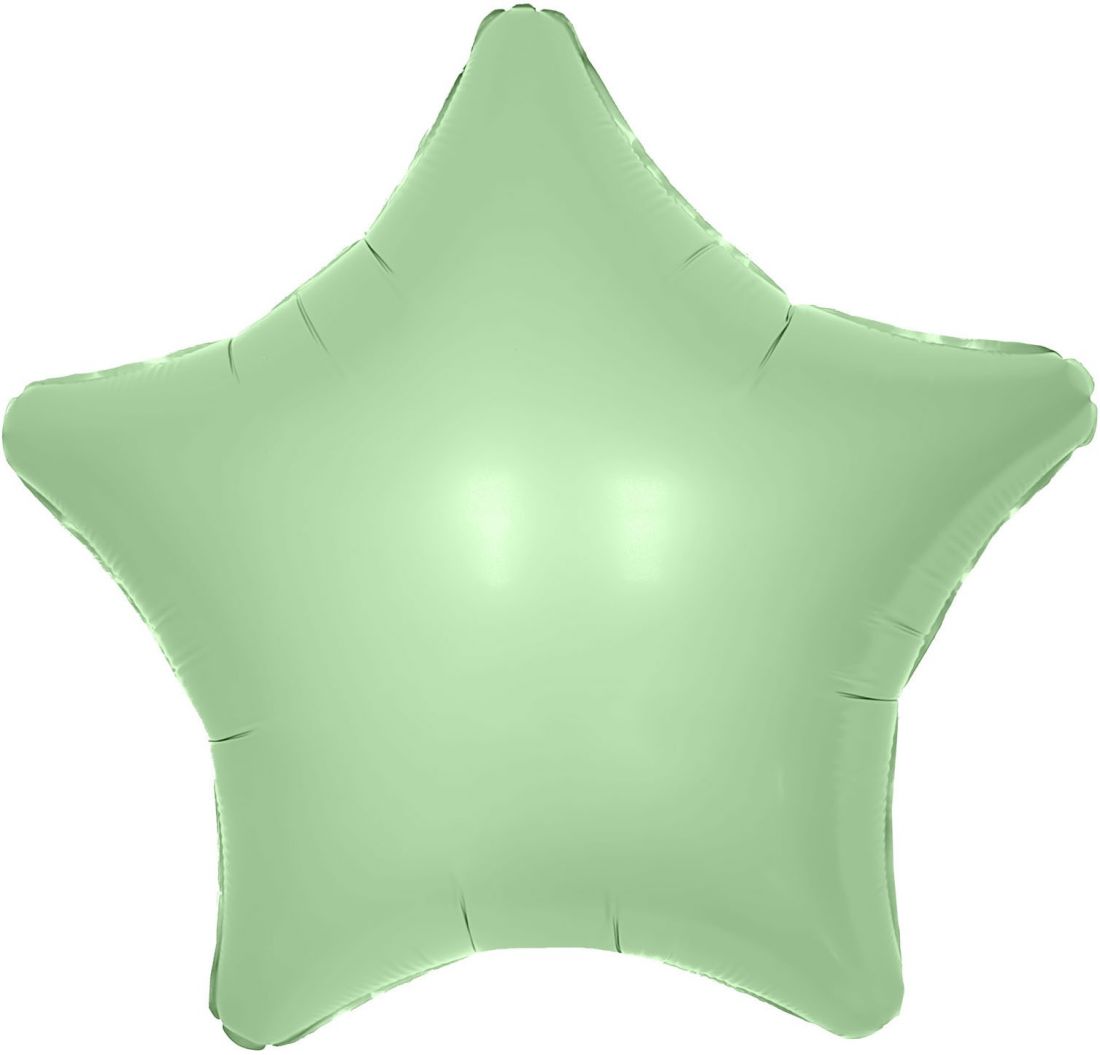 Звезда олива шар фольгированный с гелием