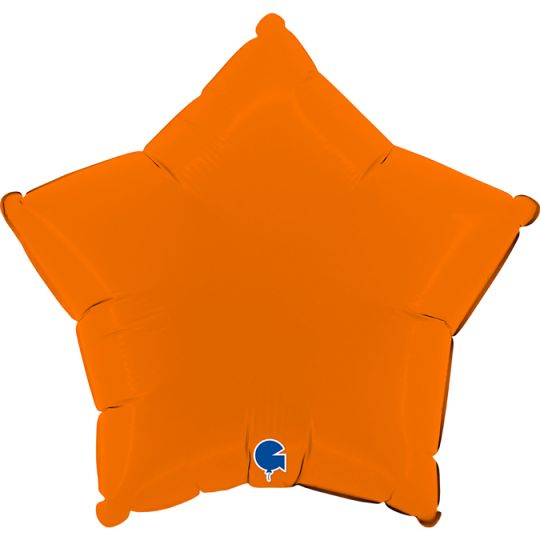 Звезда оранжевая (осень) шар фольгированный с гелием