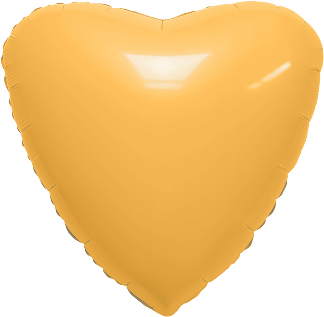 Сердце Абрикос Мистик шар фольгированный с гелием