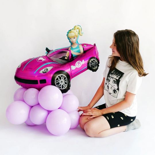 Кукла за рулём композиция из шаров