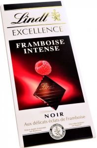 Şokolad Lindt, "Excellence" Raspberry Intense, Dark Chocolate, 100 gr