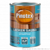 Лак-пропитка для бань Lacker Sauna Pinotex полуматовый