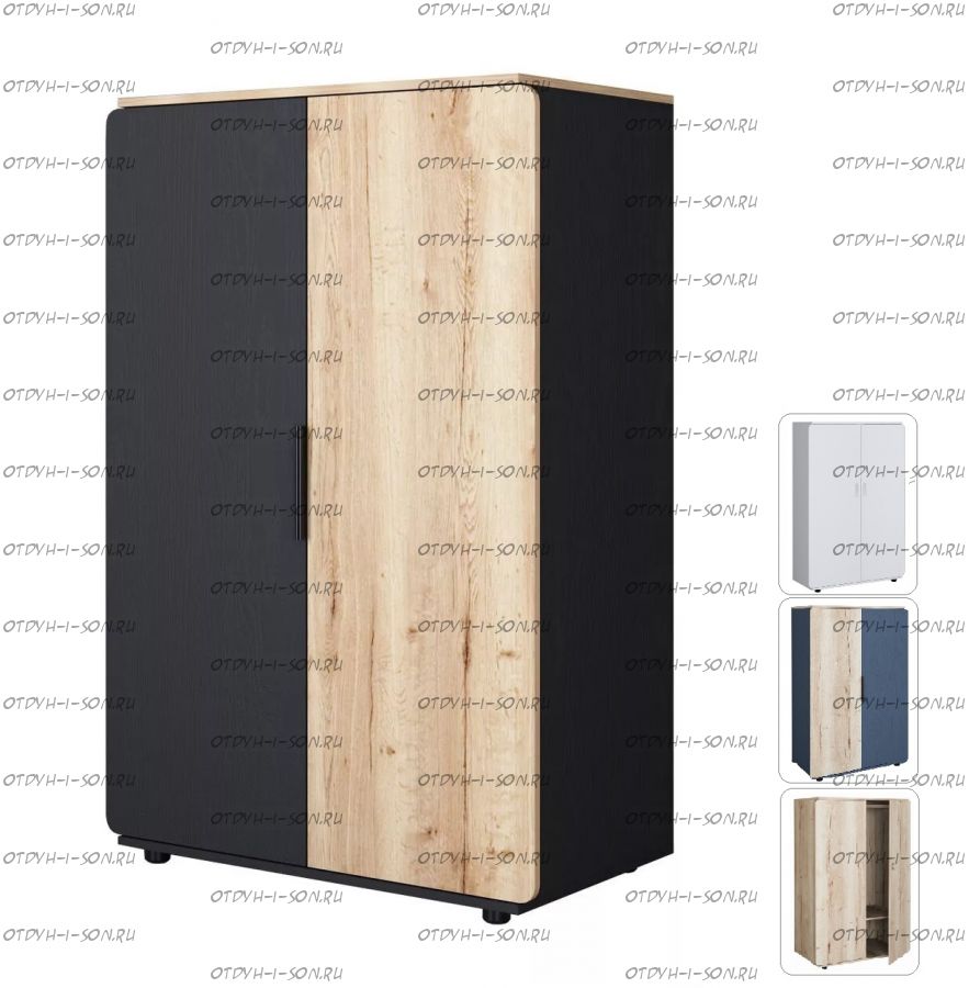 Шкаф двухдверный для одежды Дельта-Лофт 13.01 (143х54х94)
