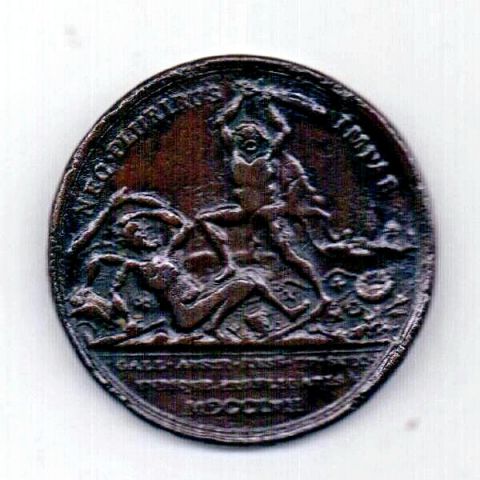 медаль 1757 Русско - Прусская война XF