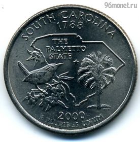 США 25 центов 2000 D Южная Каролина