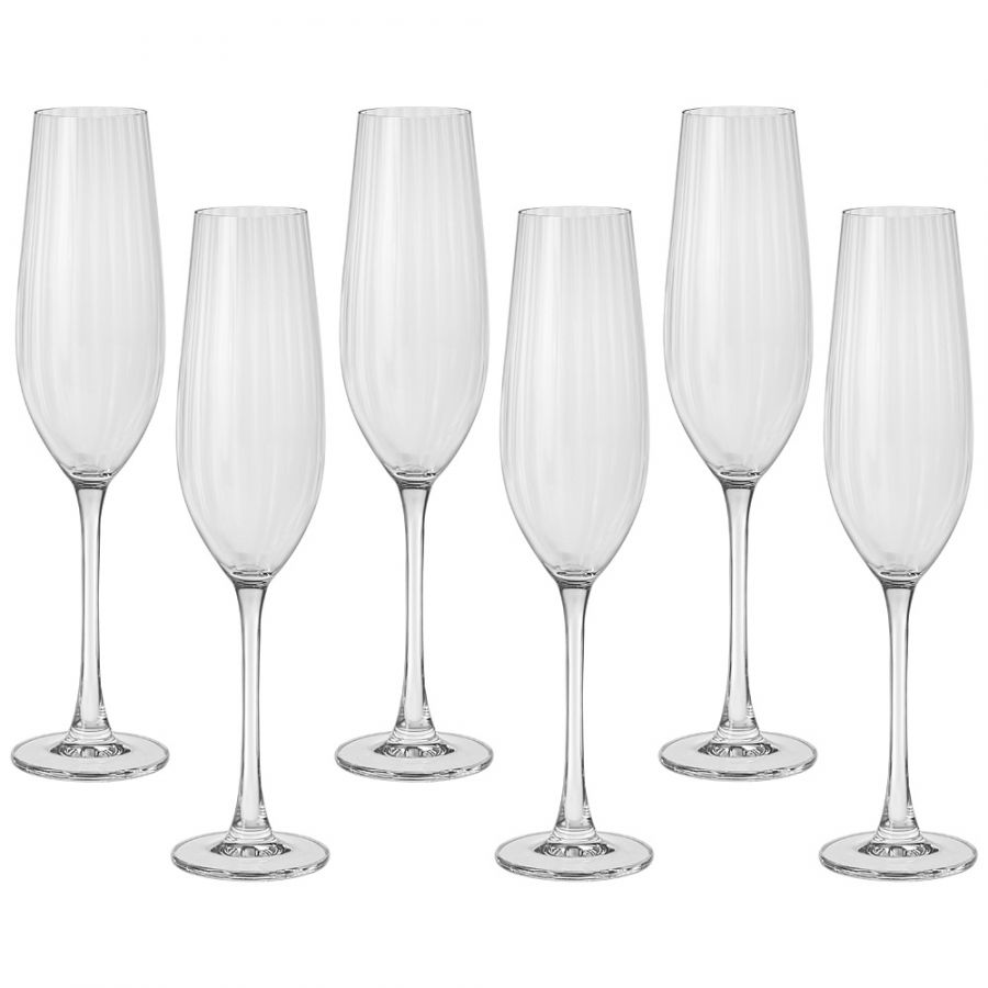 Набор бокалов для шампанского "Columba optic" из 6шт 260мл