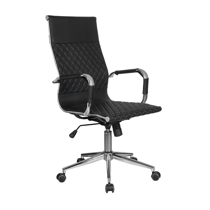 RC 6016-1-S Кресло руководителя (чёрная эко-кожа)