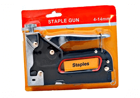 Степлер мебельный на оранжевом блистере, - "STAPLE GUN" (40 шт. / Кор)