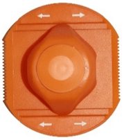 Овощедержатель, пластик. Цвет: оранжевый, арт: ЛБ-131 (100 шт. / Кор)