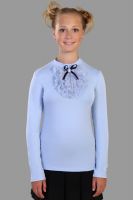 Блузка для девочки  Лилия 13156 [светло-голубой]