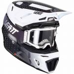 Leatt Kit Moto 8.5 V24 Black/White шлем + очки Leatt Velocity 5.5