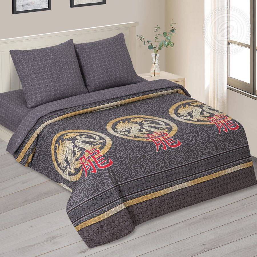 «Символ добра» (DE LUXE) постельное белье Поплин 2-х спальный