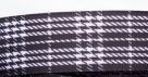 фото Лента репсовая (в рубчик) с рисунком Клетка черно-белая 25 мм (X-09849)