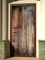 Наклейка на дверь - Посылка для Робинзона | магазин Интерьерные наклейки
