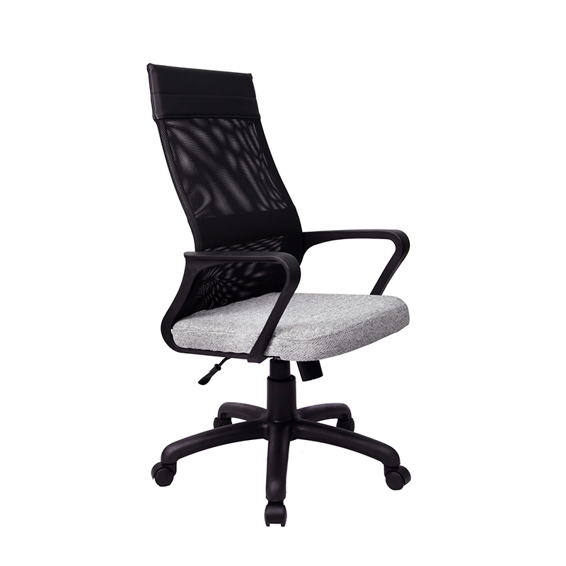 RC 1166TWPL  Кресло для персонала (Серая ткань/сетка)