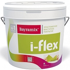 Декоративная Штукатурка Bayramix I-Flex 14кг №078, Колеруемая, Эластичная для Фасадов и Интерьеров Фракция 0,7-1,2 мм.
