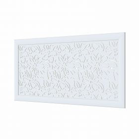 Рамка для Экрана Cosca Фреза Цветы Белый В600хД1200 мм