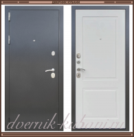 Входная металлическая дверь СИТИ Антик серебро / Светло серый гладкий 94 мм Россия