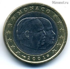 Монако 1 евро 2001