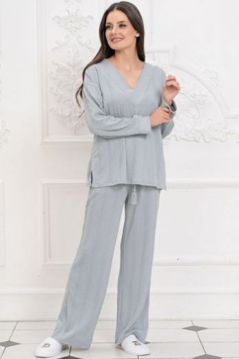 Комплект MIA-AMORE Jessie 5074, лонгслив и брюки, серый