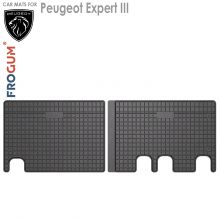 Коврики Peugeot Expert III от 2016 -  2-й ряд в салон резиновые Frogum (Польша) - 2 шт.