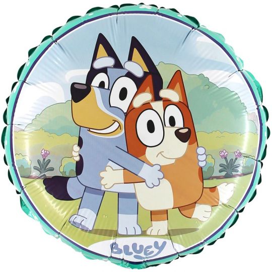 Бинго и Блу собаки круглый шар фольгированный с гелием