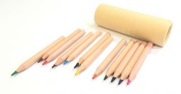 наборы цветных карандашей в тубусе