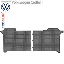Коврики Volkswagen Crafter II от 2017 -  2-й ряд в салон резиновые Frogum (Польша) - 2 шт.