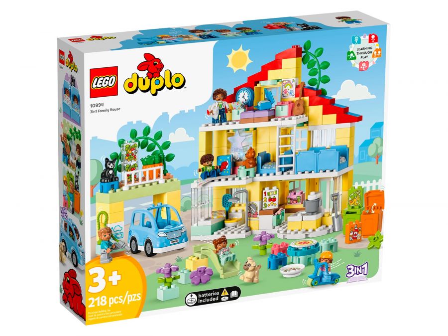Конструктор LEGO DUPLO 10994 "Семейный дом, 3в1", 218 дет.