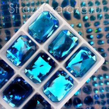 DeLuxe Пришивные Стразы Aquamarine Алмаз 20*28 мм