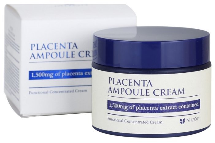 MIZON Крем для лица антивозрастной плацентарный. Placenta ampoule cream, 50 мл.