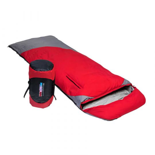 Спальный мешок пуховый (190+30)х80см (t-25C) красный Premier Fishing PR-YJSD-32-R