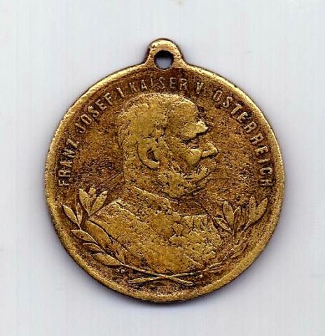 медаль 1898 Австрия Венгрия Редкость