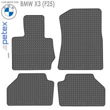Коврики BMW X3 (F25) от 2010 - 2017 в салон резиновые Petex (Германия) - 4 шт.