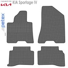 Коврики KIA Sportage IV от 2016 - 2022 в салон резиновые Petex (Германия) - 4 шт.