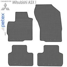 Коврики Mitsubishi ASX I от 2010 - 2021 в салон резиновые Petex (Германия) - 4 шт.