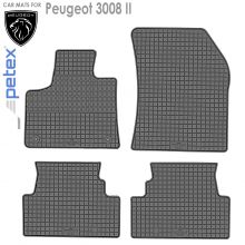 Коврики Peugeot 3008 II от 2016 -  в салон резиновые Petex (Германия) - 4 шт.