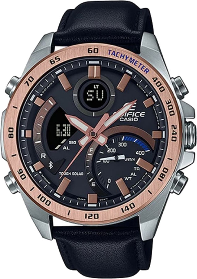 Японские наручные часы Casio Edifice ECB-900GL-1B с хронографом