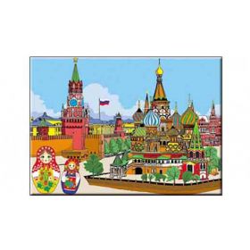 Раскраска по номерам "Москва", А3 (арт. Р-5491)