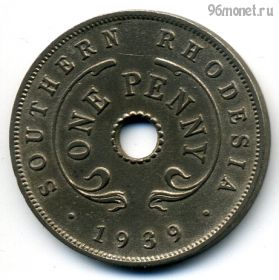 Южная Родезия 1 пенни 1939
