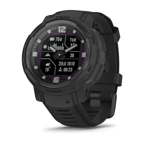 Умные часы Garmin Instinct Crossover Solar - Tactical Edition, черный