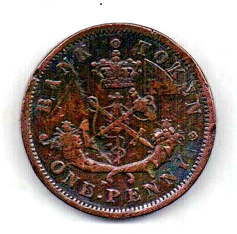 1 пенни 1857 Канада Великобритания