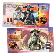 100 рублей — Рейден (Rayden). Mortal Kombat. Памятная банкнота. UNC Oz Msh