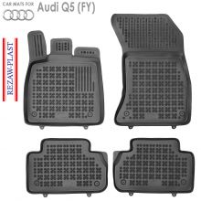 Коврики Audi Q5 (FY) от 2017 -  в салон резиновые Rezaw Plast (Польша) - 4 шт.